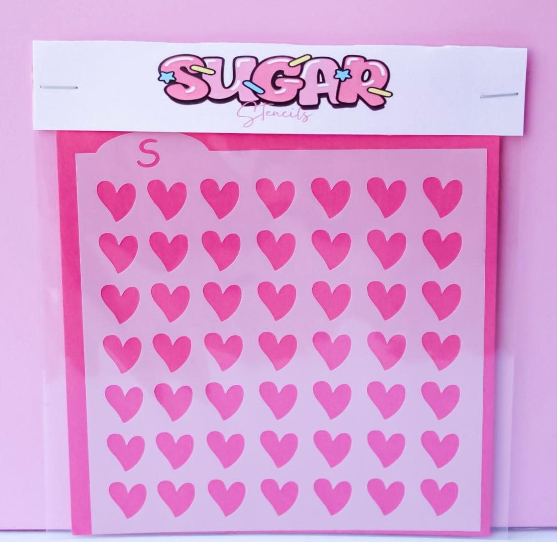 CUTE HEART STENCILS