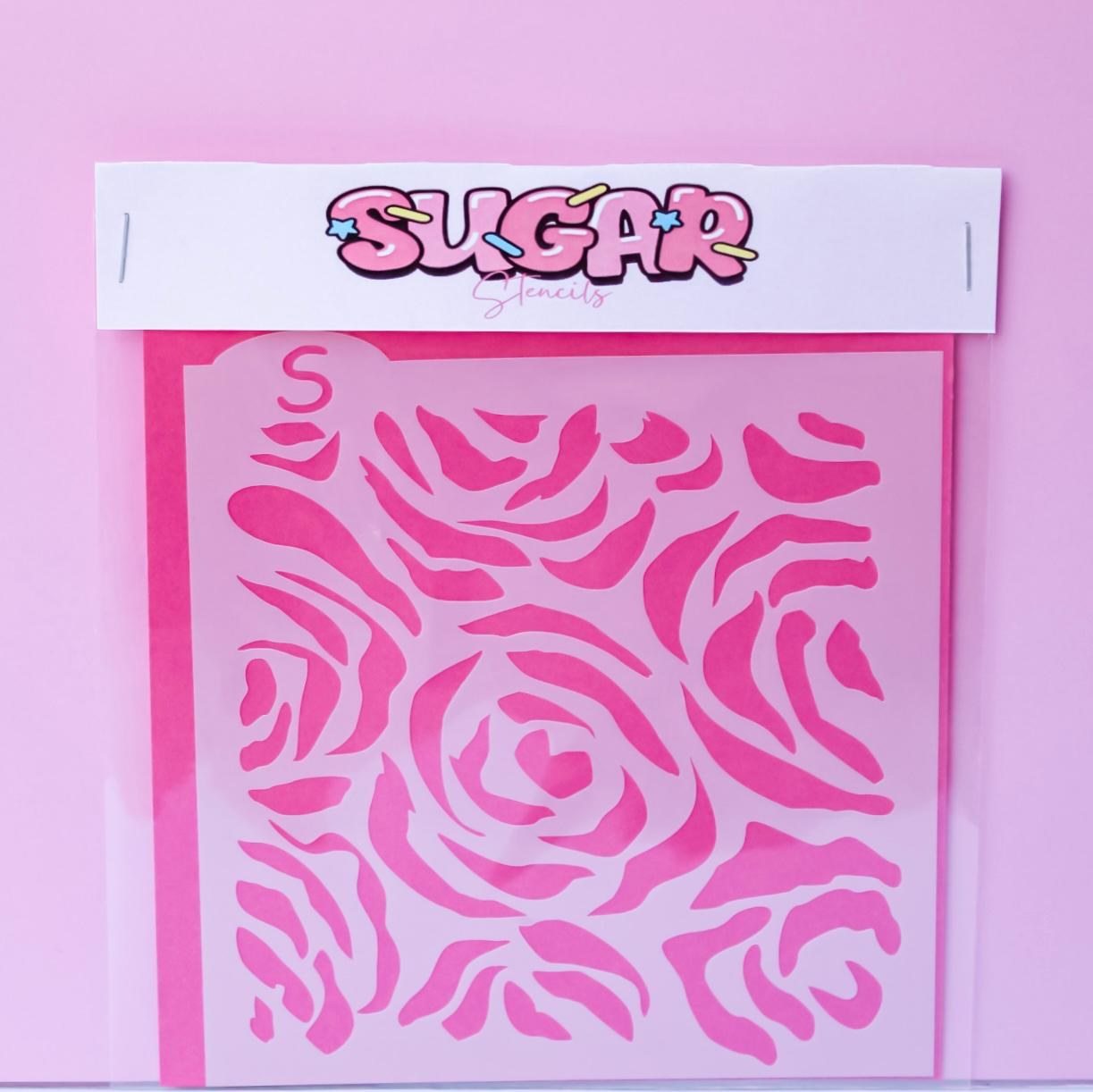 LARGE ROSE STENCILS